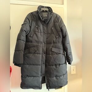 Noize Kaylee Black Quilted Winter Parka Jacket L